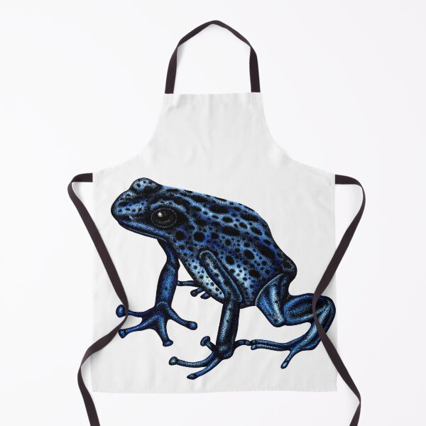 Item preview, Blue poison dart frog illustration designed and sold by LorenDowding.