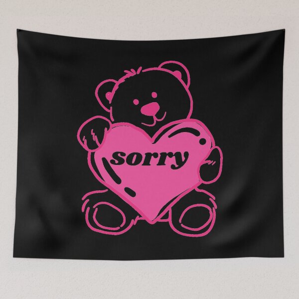 Item preview, Sorry pink bear desing sorry Pink bear In advance designed and sold by jounior ⭐⭐⭐⭐⭐.