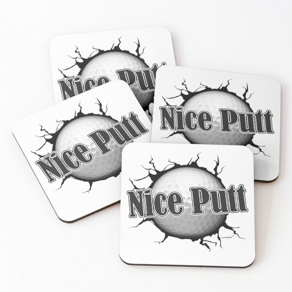 Item preview, Nice Putt (Black) designed and sold by MellowManatees.