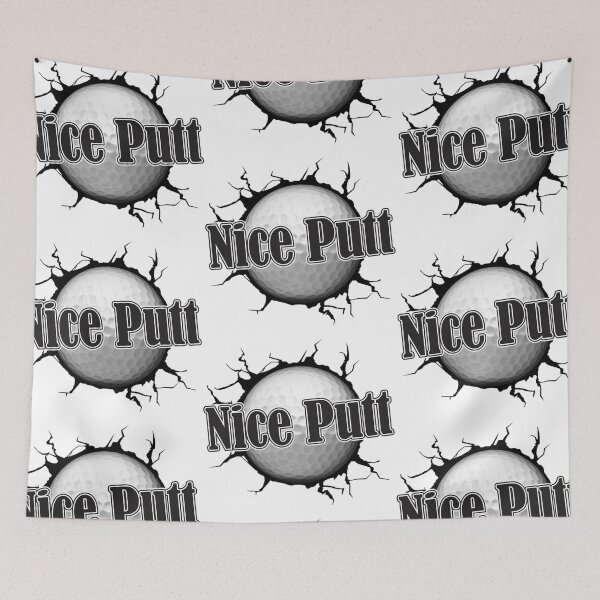 Item preview, Nice Putt (Black) designed and sold by MellowManatees.