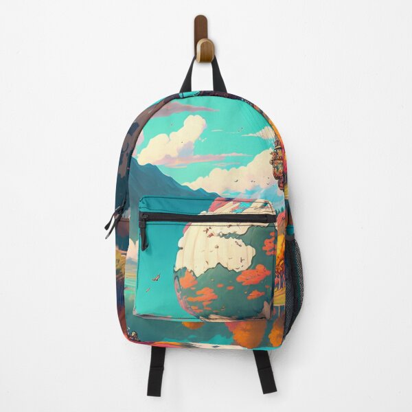 Item preview, Balloon Adventure Fantasy Landscape Art 02 - Colorful Cartoon Travel designed and sold by Sunchaser World.