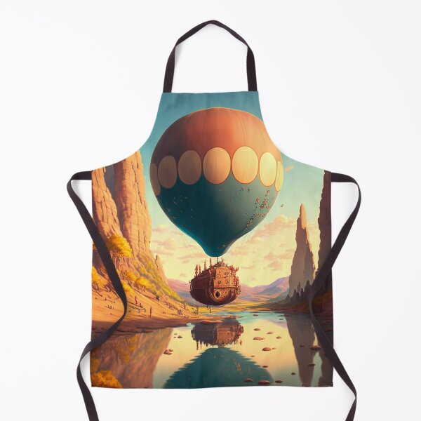 Item preview, Balloon Adventure Fantasy Landscape Art 03 - Colorful Cartoon Travel designed and sold by Sunchaser World.