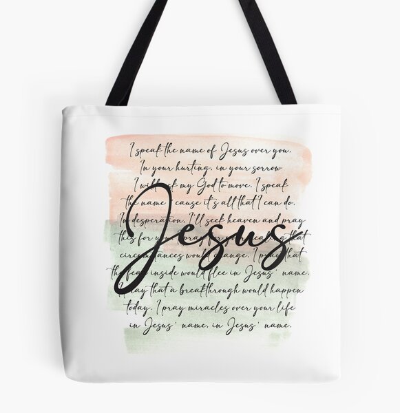 Names of Jesus, Large Tote Bag