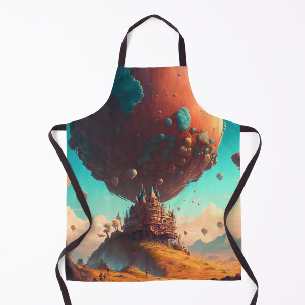 Item preview, Balloon Adventure Fantasy Landscape Art 05 - Colorful Cartoon Travel designed and sold by Sunchaser World.