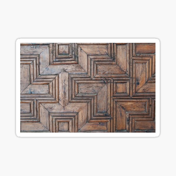 Tunisian Antique Wood Panel Sticker