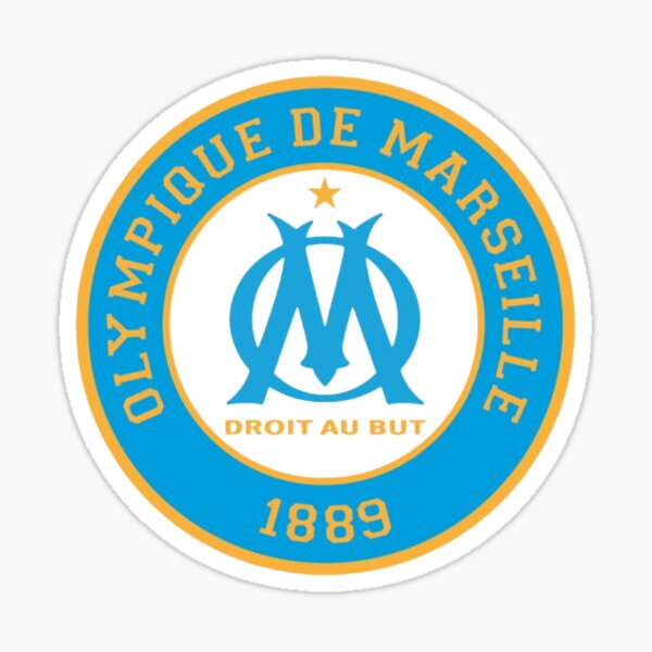 Olympic Marseille Logo Design Sticker For Sale By Comores22 Redbubble