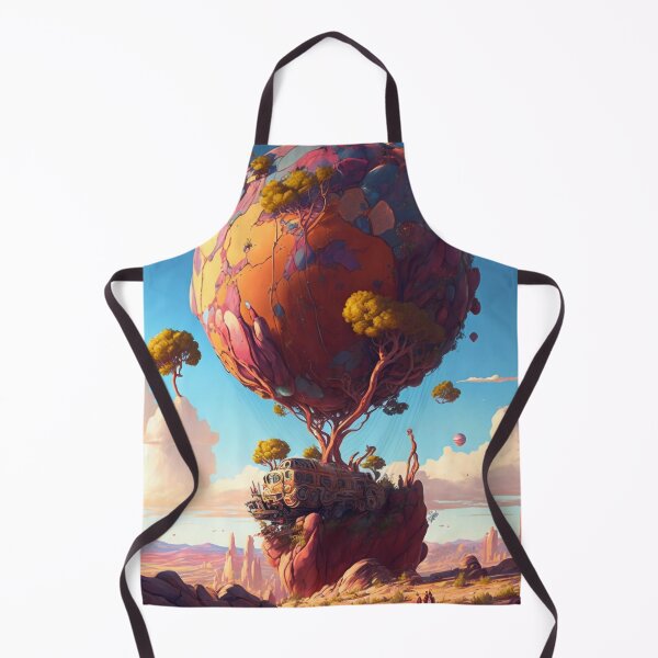 Item preview, Balloon Adventure Fantasy Landscape Art 10 - Colorful Cartoon Travel designed and sold by Sunchaser World.