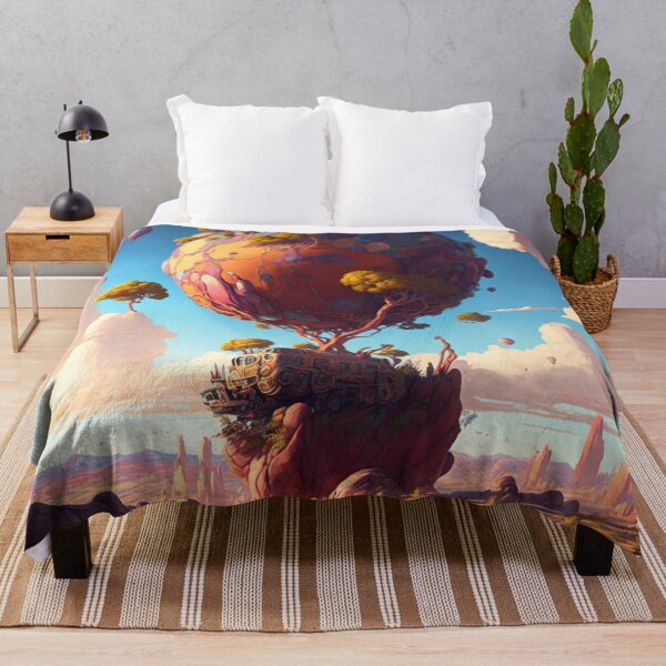 Item preview, Balloon Adventure Fantasy Landscape Art 10 - Colorful Cartoon Travel designed and sold by Sunchaser World.