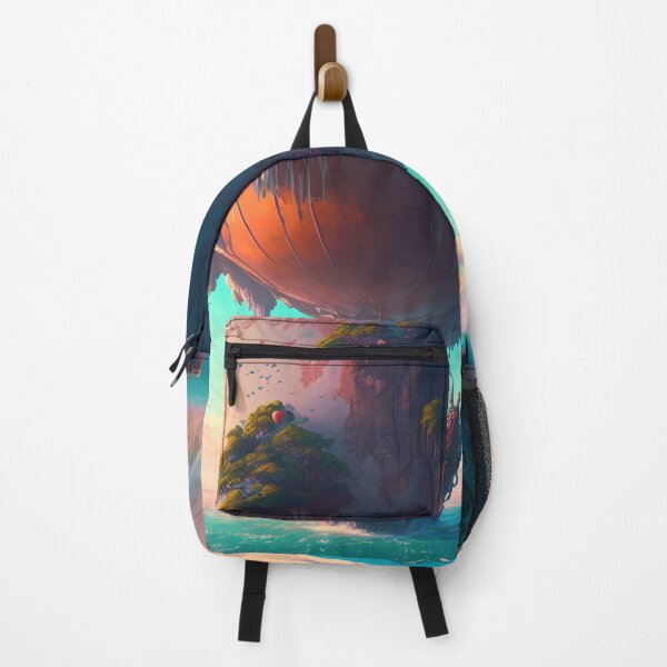 Item preview, Balloon Adventure Fantasy Landscape Art 12 - Colorful Cartoon Travel designed and sold by Sunchaser World.