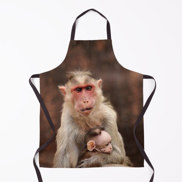 Item preview, Bonnet Macaque with Baby. designed and sold by VgBingi.