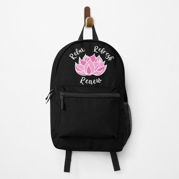 Item preview, Lotus Flower, Motivation Quote Relax Refresh Renew, yoga quote designed and sold by Createya.