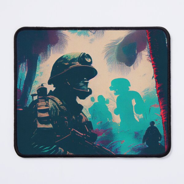 Item preview, American soldiers in a gunfight the jungles of Vietnam designed and sold by MachineMadeArt.