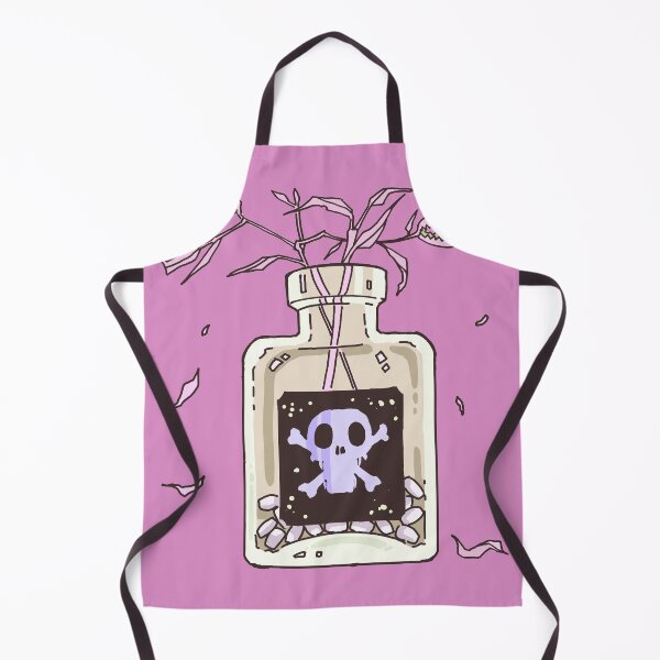 Item preview, Toxic Pink Medicine Bottle Danger Sign with Skull designed and sold by doodlingjay.