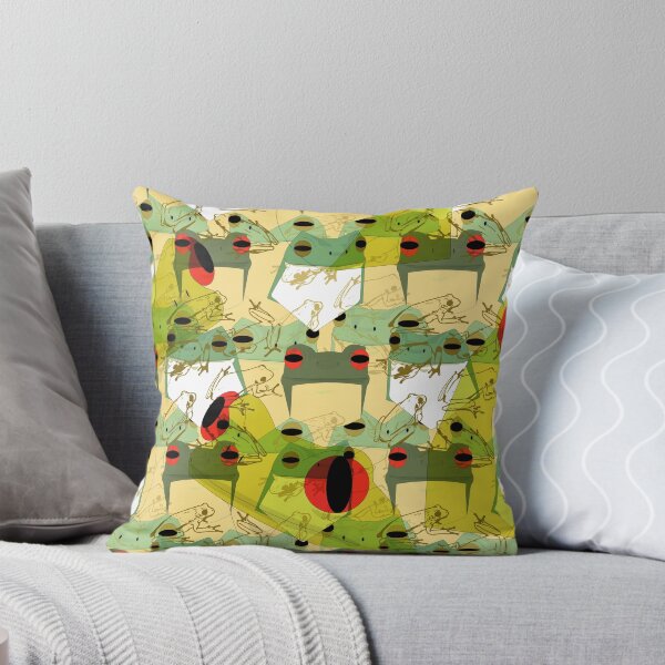 Item preview, Funky Frogs on Frogs (Diseño de patrón de superficie) designed and sold by MindCereal.