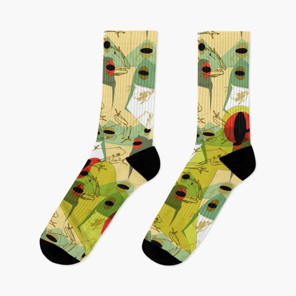 Item preview, Funky Frogs on Frogs (Surface Pattern Design) designed and sold by MindCereal.