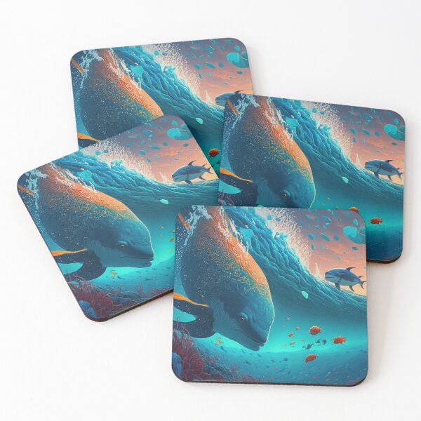 Artikelvorschau, Fantasy Water World Seascape Art 02 - Bunte Cartoon-Reise entworfen und verkauft von Sunchaser World.