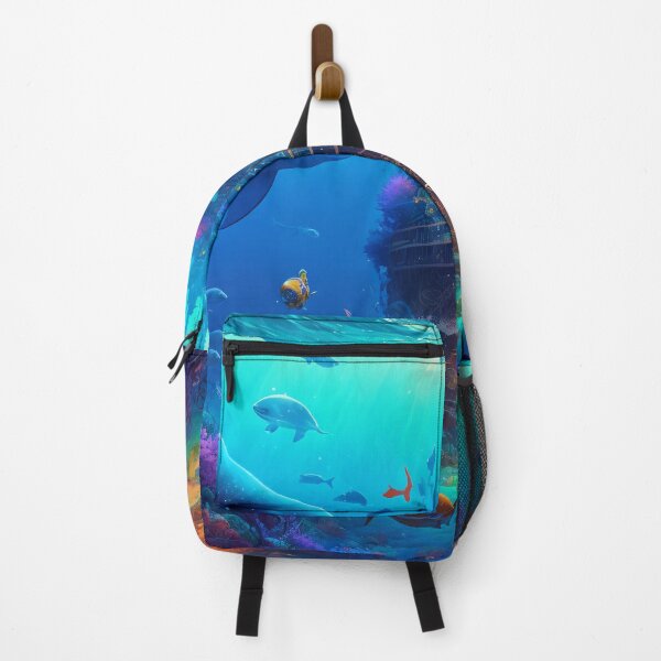 Artikelvorschau, Fantasy Water World Seascape Art 03 - Bunte Cartoon-Reise entworfen und verkauft von Sunchaser World.