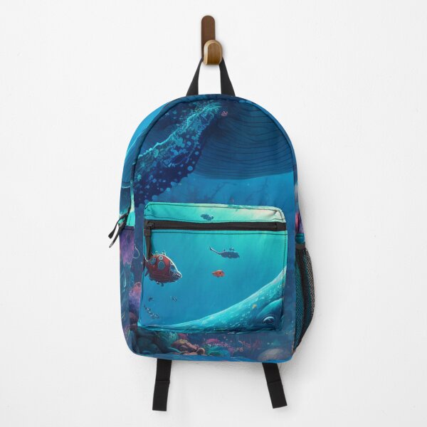 Artikelvorschau, Fantasy Water World Seascape Art 04 - Bunte Cartoon-Reise entworfen und verkauft von Sunchaser World.