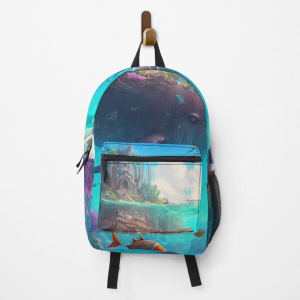 Item preview, Fantasy Water World Seascape Art 05 - Colorful Cartoon Travel designed and sold by Sunchaser World.