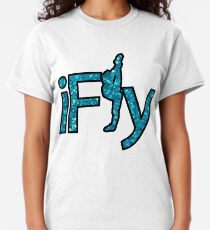 I FLY BLUE GLITTER Classic T-Shirt