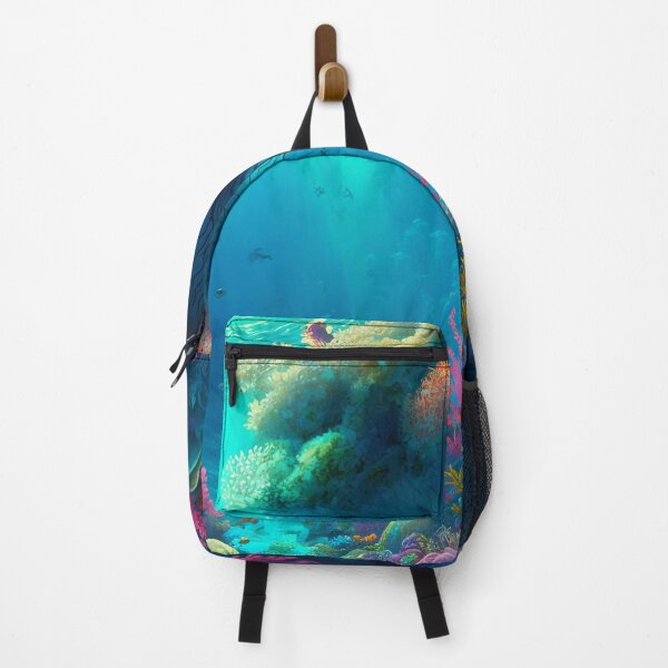Artikelvorschau, Fantasy Water World Seascape Art 08 - Bunte Cartoon-Reise entworfen und verkauft von Sunchaser World.