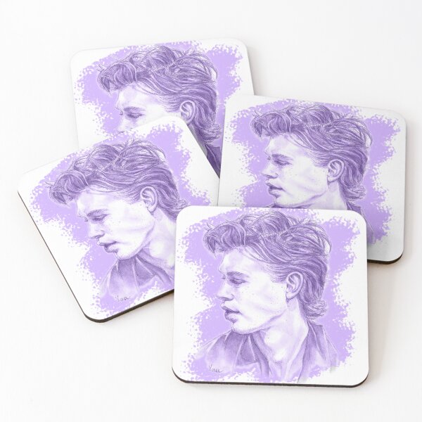 Item preview, Austin Butler drawing purple splash designed and sold by kparr-creative.