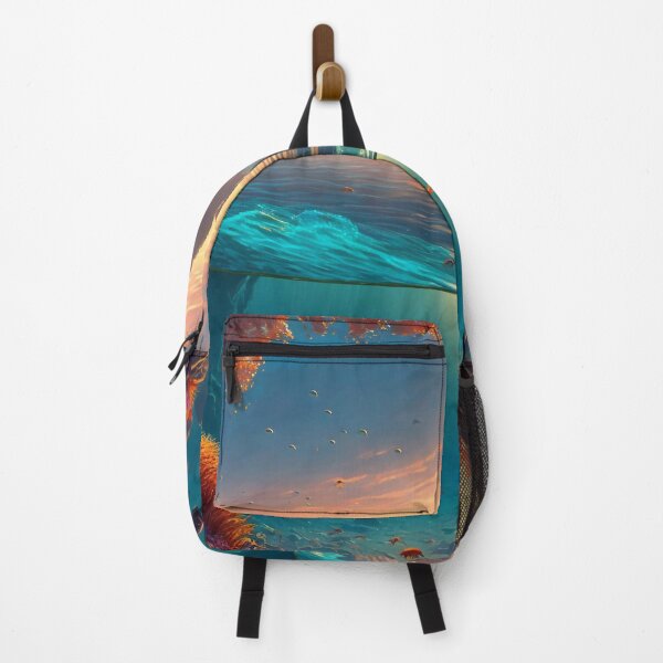 Item preview, Fantasy Water World Seascape Art 09 - Colorful Cartoon Travel designed and sold by Sunchaser World.