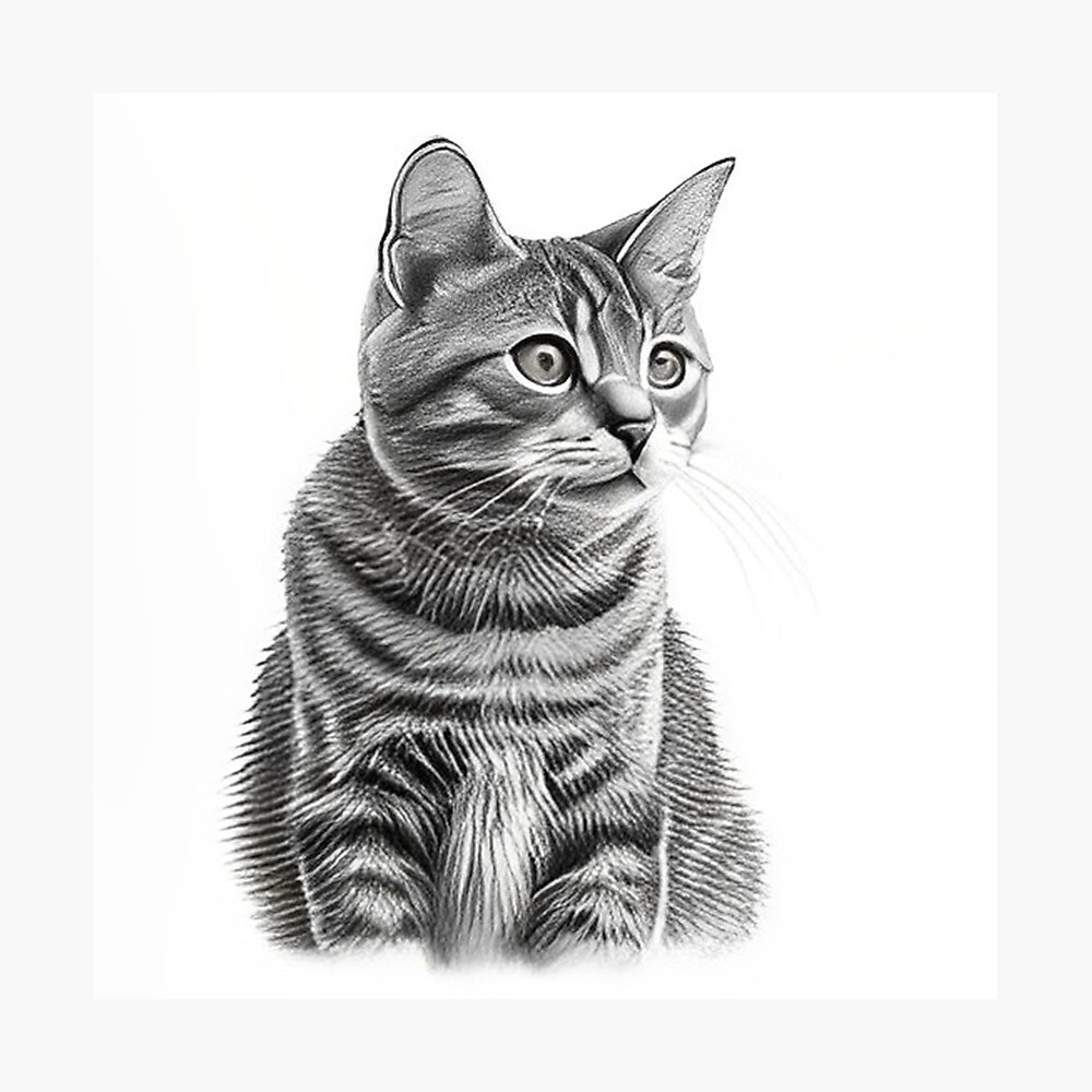 Pencil sketch cat hires stock photography and images  Alamy