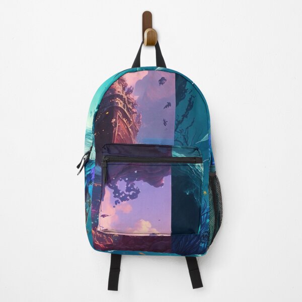 Item preview, Fantasy Water World Seascape Art 10 - Colorful Cartoon Travel designed and sold by Sunchaser World.