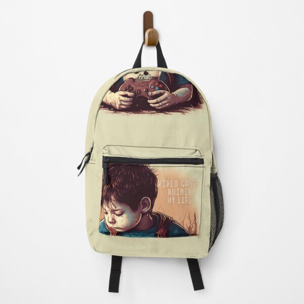 Item preview, Video Games Ruined My Life - Sad sleeping boy designed and sold by Robo-toons.
