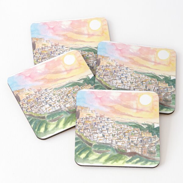 Item preview, Rocca Imperiale City Italy on Rocks with Hohenstaufen Castle designed and sold by artshop77.