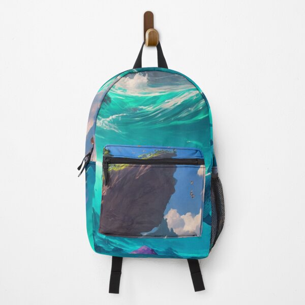 Artikelvorschau, Fantasy Water World Seascape Art 12 – Bunte Cartoon-Reise entworfen und verkauft von Sunchaser World.