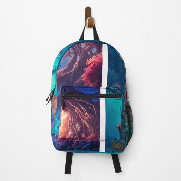 Item preview, Fantasy Water World Seascape Art 13 - Colorful Cartoon Travel designed and sold by Sunchaser World.
