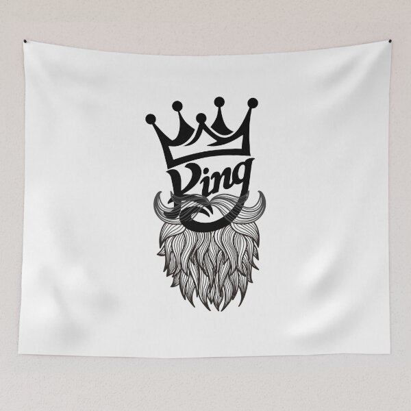 Item preview, king with beard and crwon designed and sold by The Silent Warrior Art.