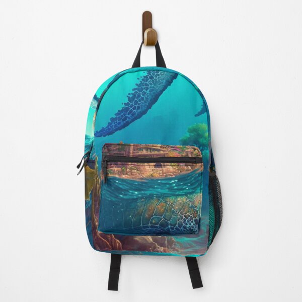 Item preview, Fantasy Water World Seascape Art 15 - Colorful Cartoon Travel designed and sold by Sunchaser World.
