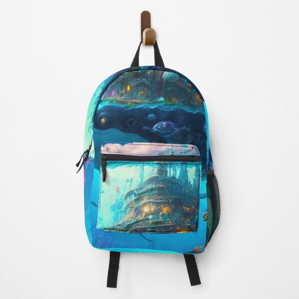 Artikelvorschau, Fantasy Water World Seascape Art 16 – Bunte Cartoon-Reise entworfen und verkauft von Sunchaser World.