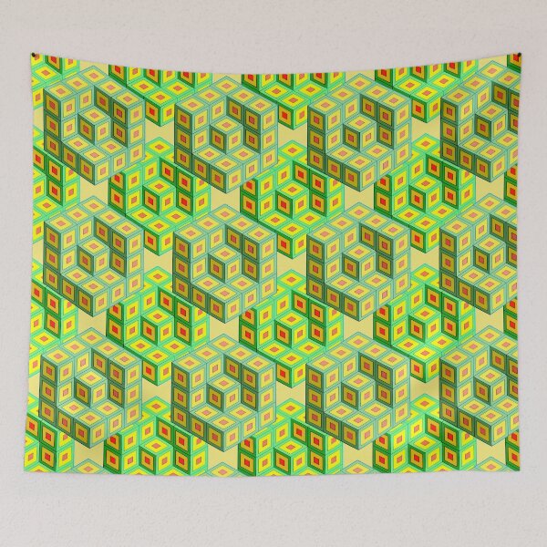 Item preview, 3D Cube Pattern designed and sold by mikaylart.
