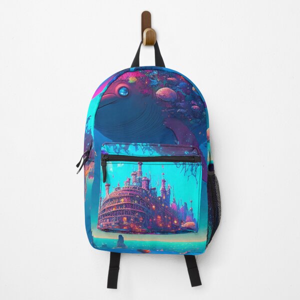 Artikelvorschau, Fantasy Water World Seascape Art 17 – Bunte Cartoon-Reise entworfen und verkauft von Sunchaser World.