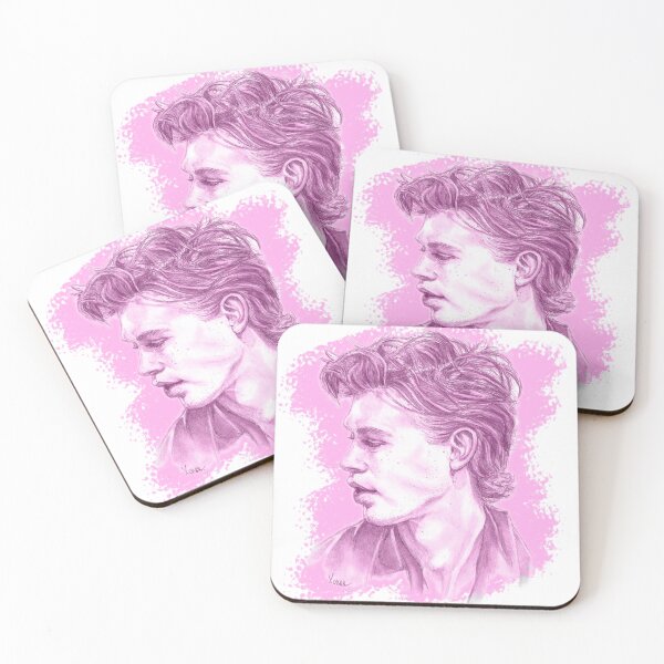 Item preview, Austin Butler Portrait - Pink Splash designed and sold by kparr-creative.