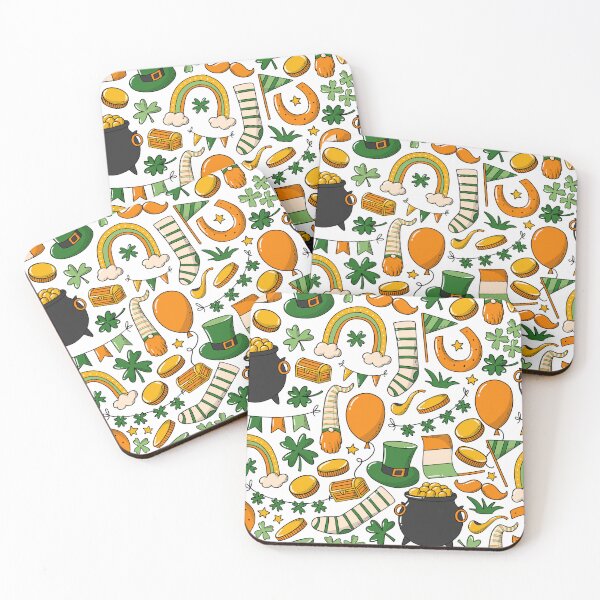 Item preview, Green Irish St Patrick's Day Printable Digital Papers  designed and sold by Peerda.