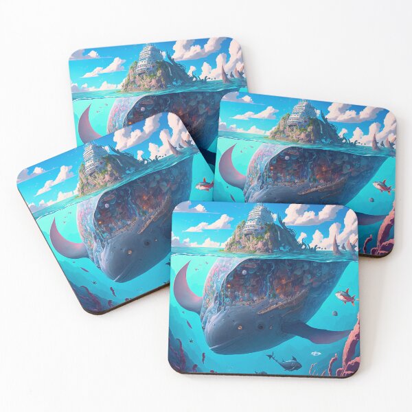 Artikelvorschau, Fantasy Water World Seascape Art 18 – Bunte Cartoon-Reisev entworfen und verkauft von Sunchaser World.