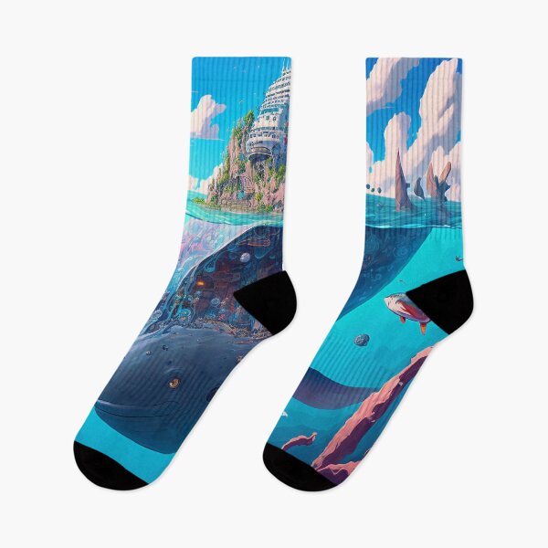 Artikelvorschau, Fantasy Water World Seascape Art 18 – Bunte Cartoon-Reisev entworfen und verkauft von Sunchaser World.