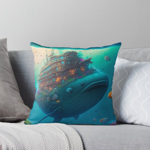 Artikelvorschau, Fantasy Water World Seascape Art 19 – Bunte Cartoon-Reise entworfen und verkauft von Sunchaser World.
