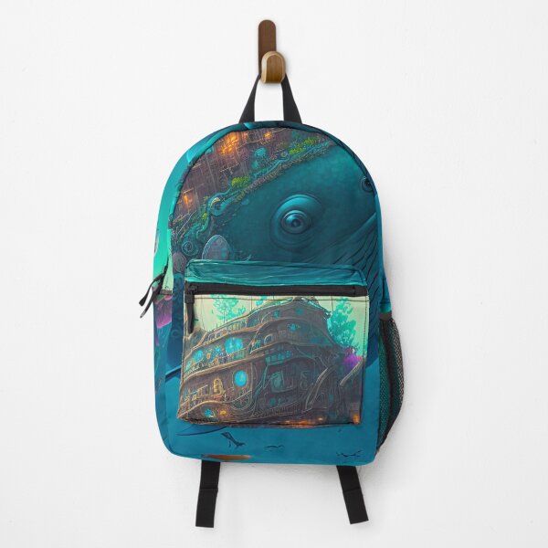 Item preview, Fantasy Water World Seascape Art 19 - Colorful Cartoon Travel designed and sold by Sunchaser World.