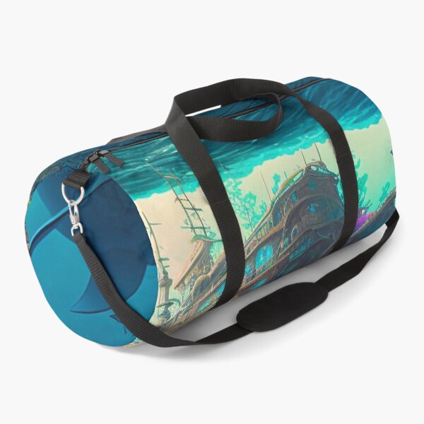 Item preview, Fantasy Water World Seascape Art 19 - Colorful Cartoon Travel designed and sold by Sunchaser World.