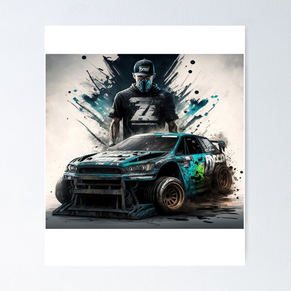 1965 Mustang In The Streets Rip Ken Block Poster Gift - Trends Bedding