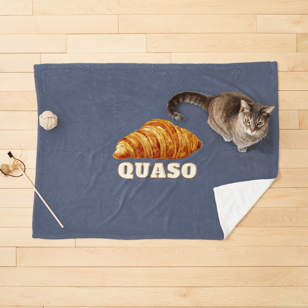  Quaso Cat Meme for Women Vintage Croissant Cat Meme Premium T- Shirt : Clothing, Shoes & Jewelry