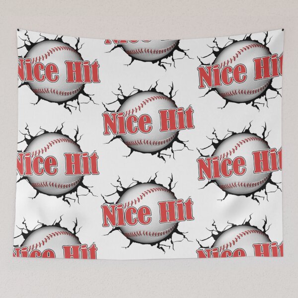 Item preview, Nice Hit (Red) designed and sold by MellowManatees.