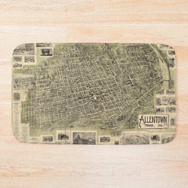 Item preview, Allentown, Pennsylvania (1901) designed and sold by allhistory.