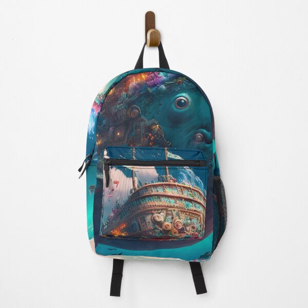 Item preview, Fantasy Water World Seascape Art 23 - Colorful Cartoon Travel designed and sold by Sunchaser World.